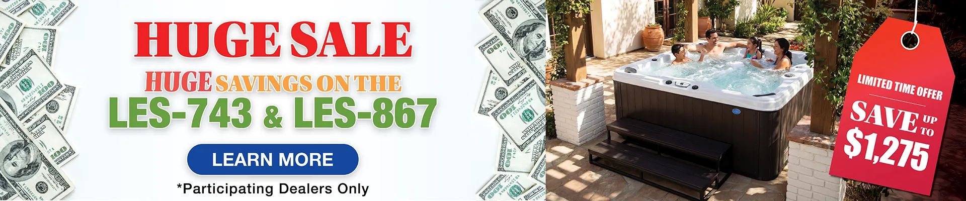 Calspas hot tub being used in a family setting - Eauclaire